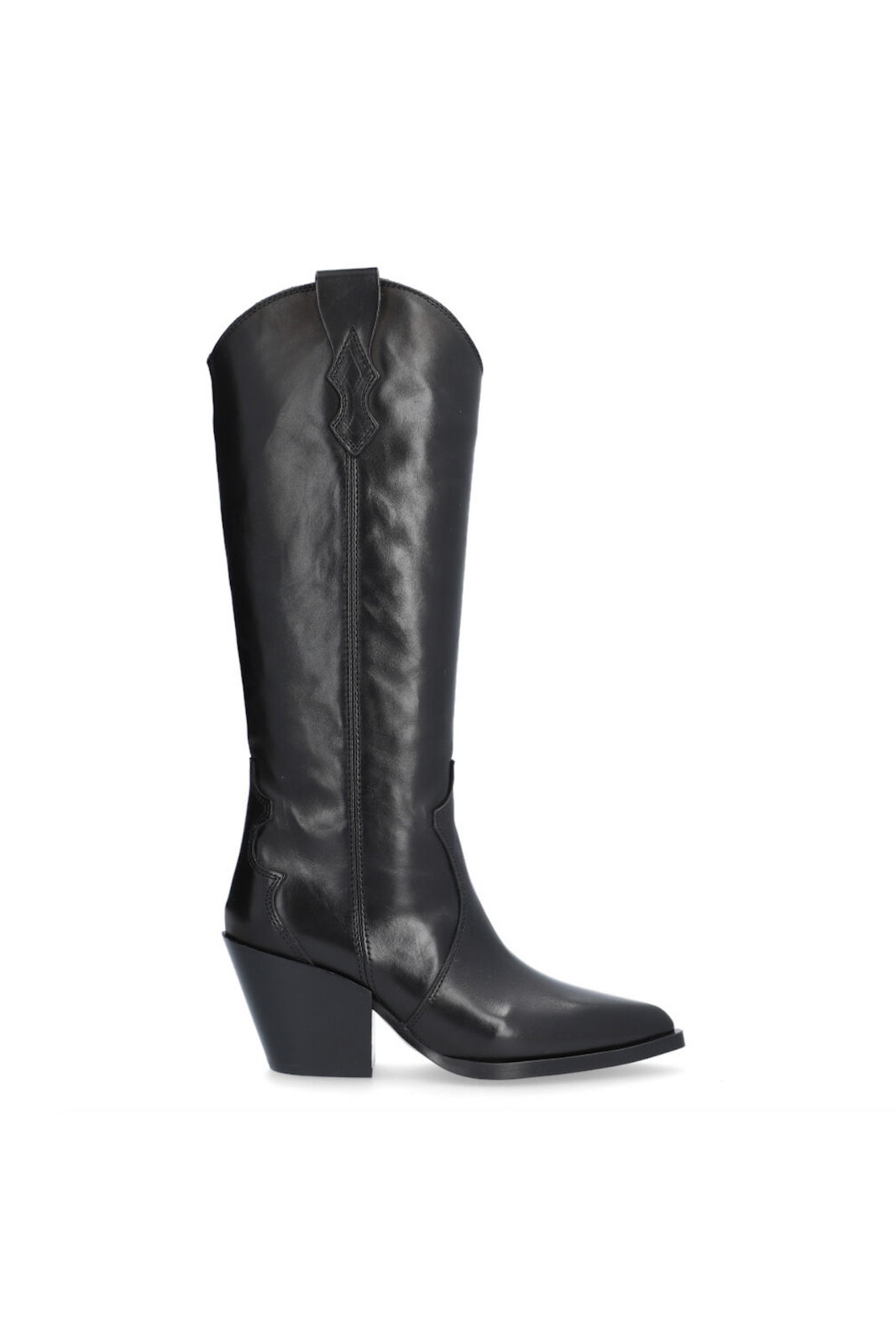 Black 2024 boots cowboy