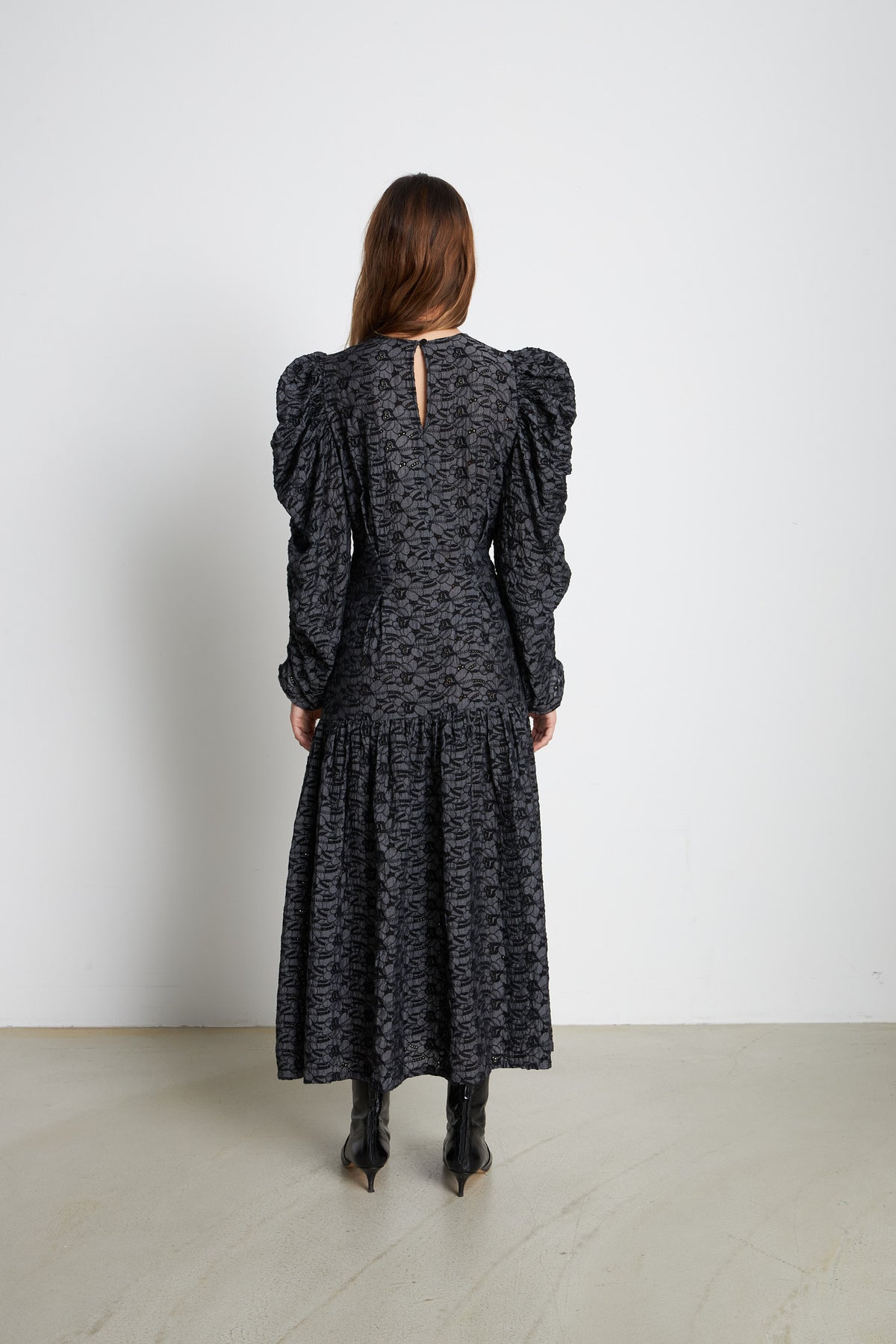 Patti Cotton Dress With All Over Embroidery