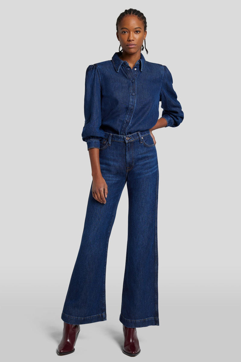 Poppy Puff Sleeve Shirt Kitch Clothing