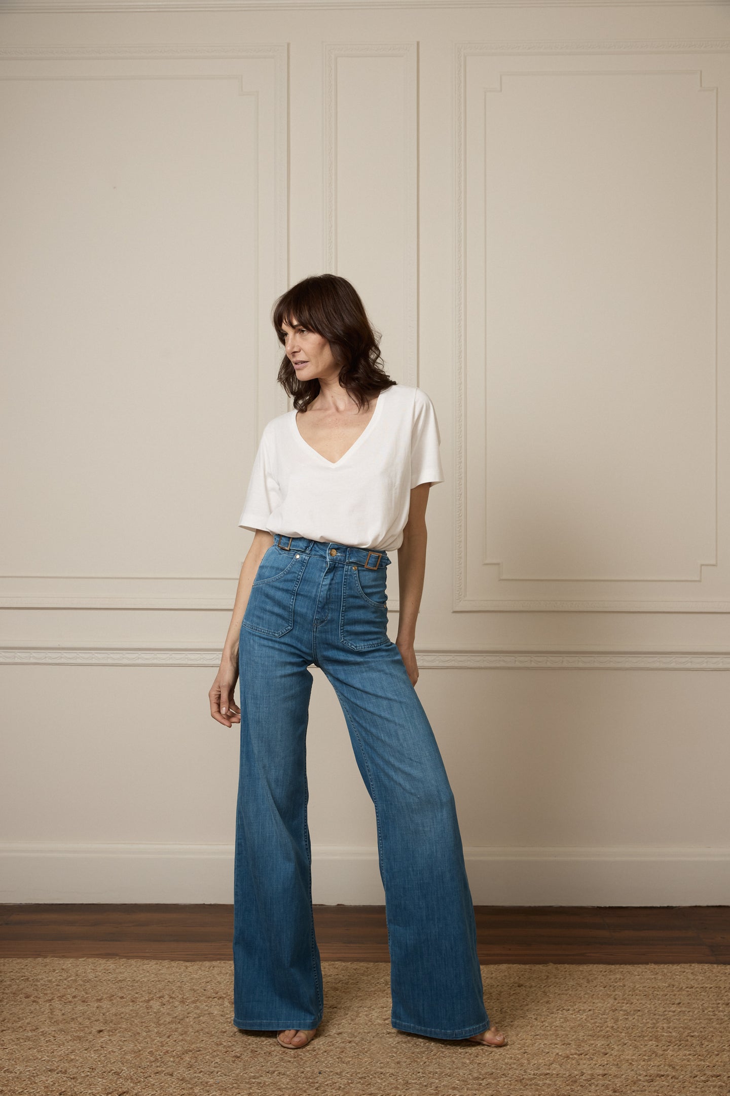 Tops To Wear With High Waisted Wide Leg Jeans Minnie The High Top