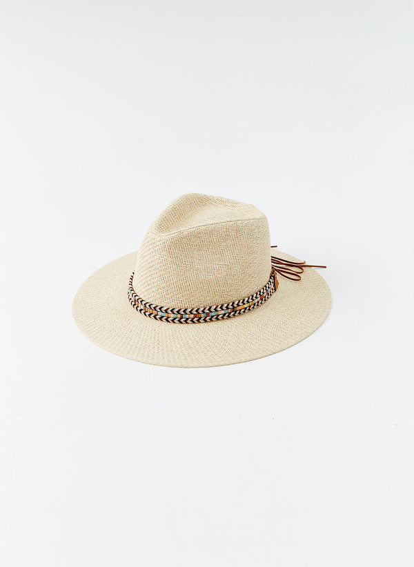 Kate Hat - Beige Ribbon